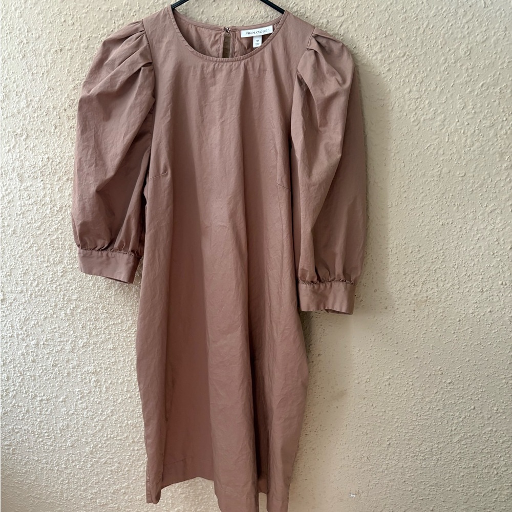 Prologue Pink Puff Sleeve Sheath Dress - Picture 2 of 8